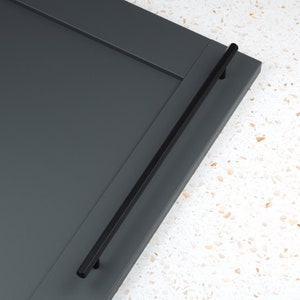 Matt Black Hexagon Kitchen Cabinet Handle 320mm Bedroom Bathroom Pan Drawer Cupboard Wardrobe Unit House Furniture