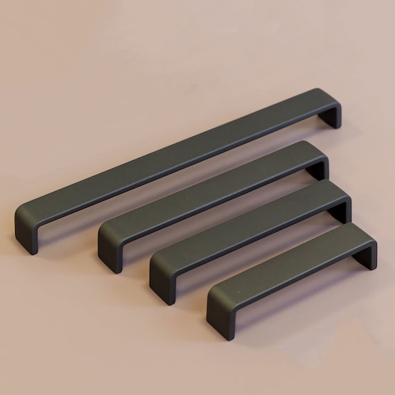 10 Maniglie Per Mobili Cucina Nero - Acciaio Inox Con Fori 160mm Per Ante E Cassetti - Foto 7