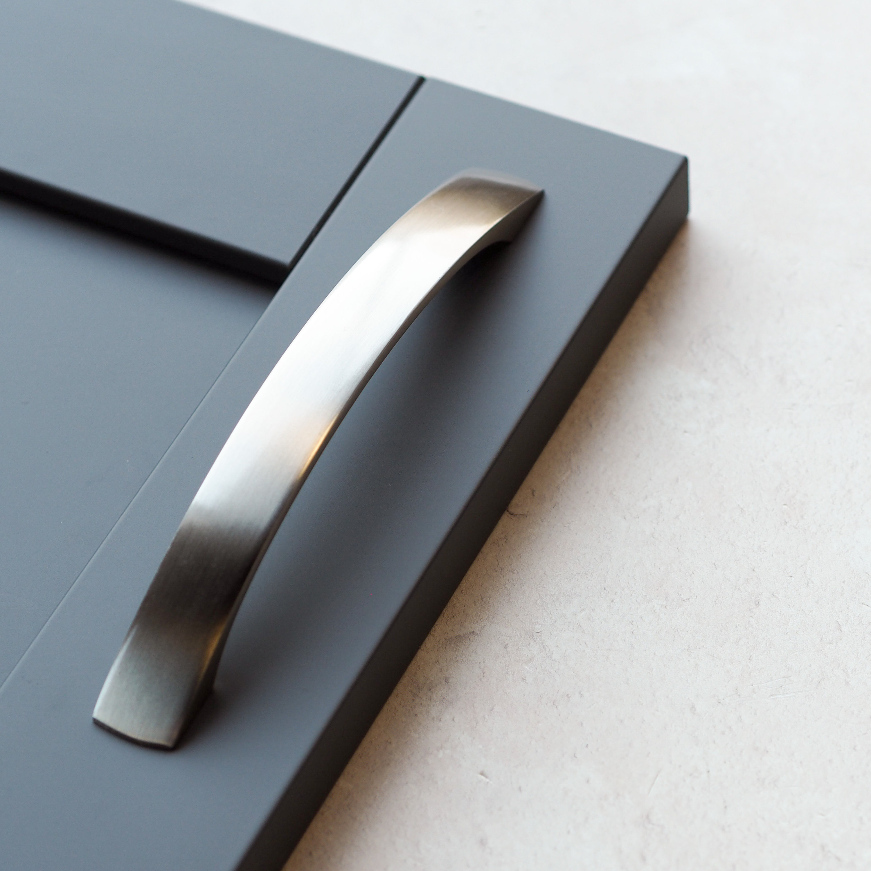 160mm Brushed Nickel Bow Kitchen Handle Cupboard Etsy