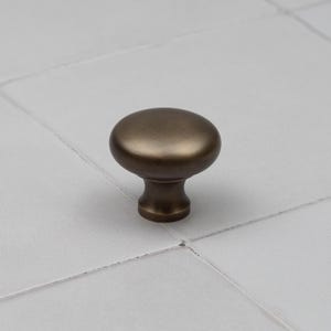 Boutons d'armoire en laiton antique Poignée de tiroir pour porte de placard traditionnelle ronde solide image 12