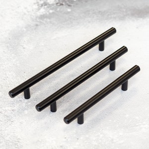 Conjunto de 6 tiradores metálicos para armarios y cajones (color 6:  aluminio mate) - Wood, Tools & Deco