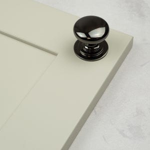 Maniglia per armadio da cucina in nichel nero lucido, 42 mm, per bagno, camera da letto, armadio, porta, cassetto, guardaroba, mobili di ricambio