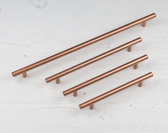 Manijas de barra de cobre antiguo para gabinetes de cocina, 128 mm, 160 mm, 192 mm y 320 mm, para puertas de baño, dormitorios, cajones, armarios, muebles.