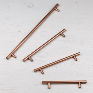 Antique Copper Kitchen Cabinet Bar Handles 128mm 160mm 192mm 320mm ...