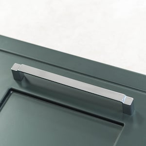 Polished Chrome Stepped Kitchen Cabinet Handle 192mm Bathroom Bedroom Cupboard Door Drawer Pull Wardrobe Furniture Replacement Upcycle