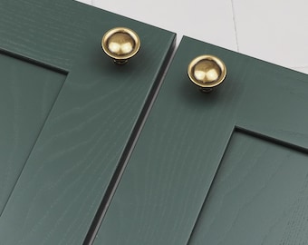 Antik Messing Schrank Knauf Traditionelle Rustikale Gold Pull Runde Küchen Schrank Tür Schublade Kommode Möbel Kleiderschrank Griff Upcycle Ersetzen