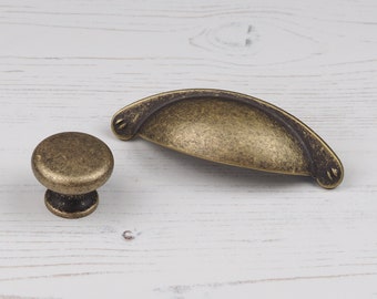 8.00 Inches Brushed Brass Solid Round Main Door Pulls Western