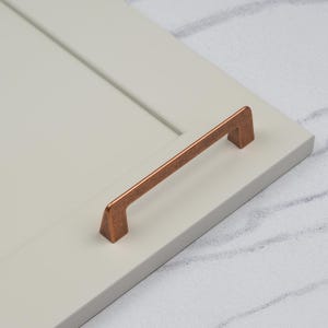Copper Kitchen D Bar Handles Antique Rustic Rose Gold 128mm Centres for Cabinet Cupboard Door Drawer Furniture Wardrobe Replacement Upcycle