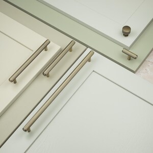 Maniglie da cucina in ottone anticato scanalate, pomelli e maniglie in oro spazzolato, per cassetti, ante di armadi, mobili, guardaroba, ferramenta per mobili, riciclo creativo