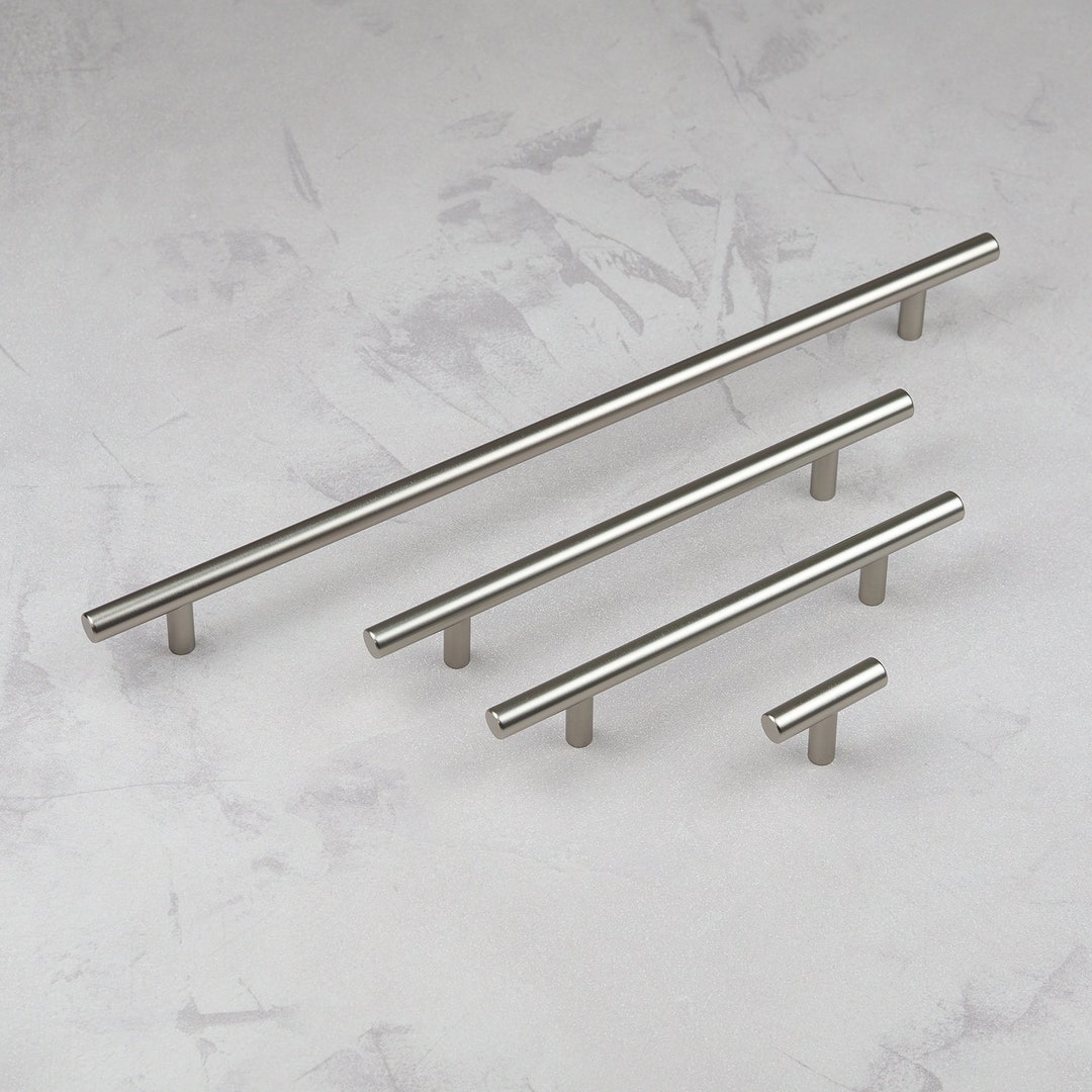 thumbnail image 2 of Modket Brushed Nickel Bar Pulls – Stainless Steel Kitchen/Bath Cabinet Handles (6-Pack?) 2 of 6