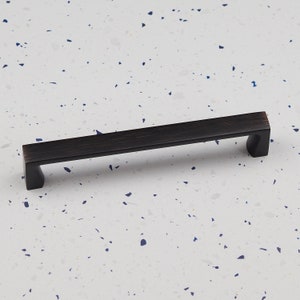 Dark Brushed Antique Copper Kitchen Cabinet Square Handle 160mm Bathroom Bedroom Cupboard Door Drawer Wardrobe Furniture Replacement