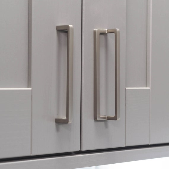 160mm Brushed Nickel L Shaped Handle For Kitchen Doors 160mm Brushed Nickel L Shaped Handle, 160mm Kitchen Door Handles Brushed Nickel