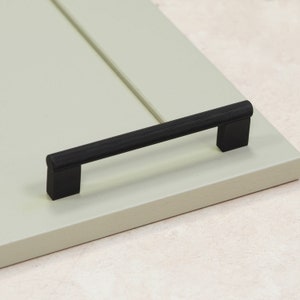 Matt Black Kitchen Cabinet Textured Knurled Handle 128mm Bathroom Bedroom Cupboard Door Drawer Pull Wardrobe Furniture Replacement Upcycle