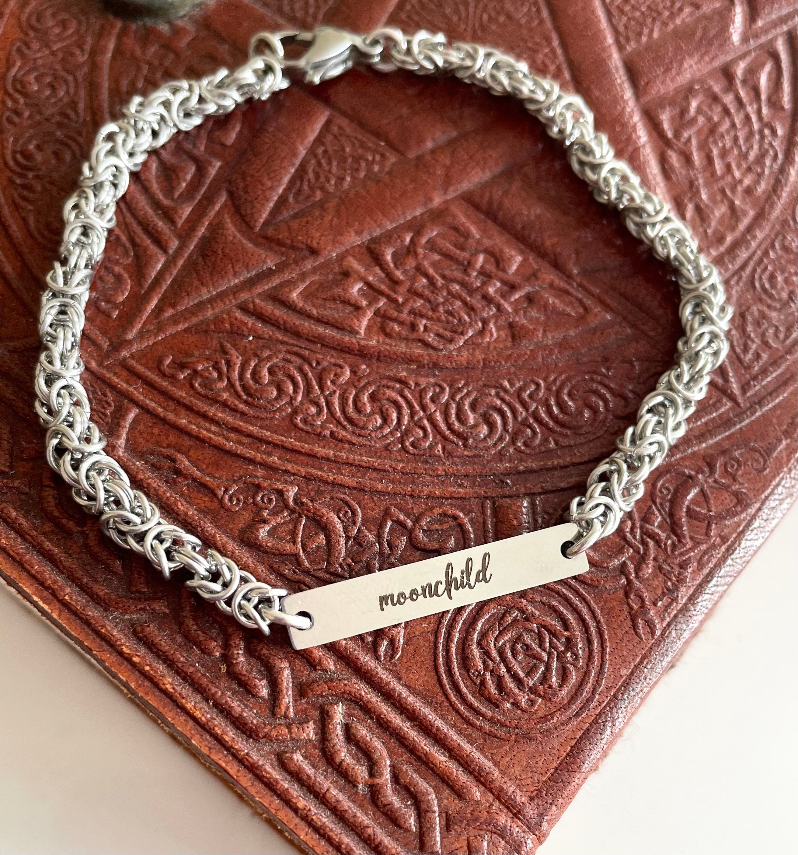 BTS RM Moonchild Chainmaille Charm Bracelet Canada