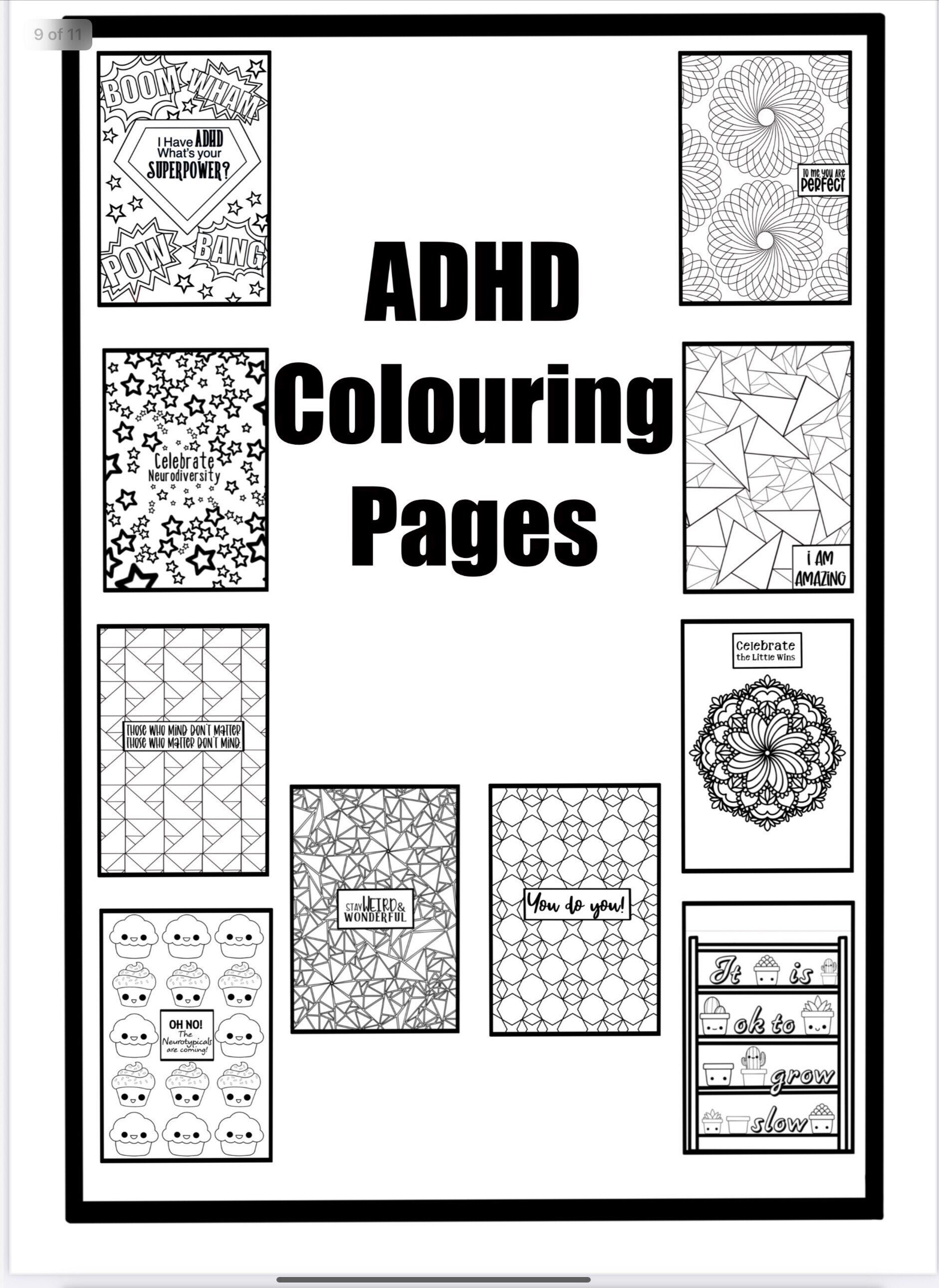 Mental Health Coloring Pages, Anxiety Coloring Pages, Anti-stress Coloring  Pages, Stress Relief for Adults, Mental Health Coloring Book 