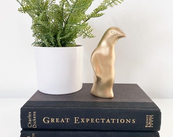 Vintage Brass Penguin Figurine