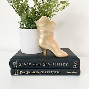 Vintage Brass Boot Figurine