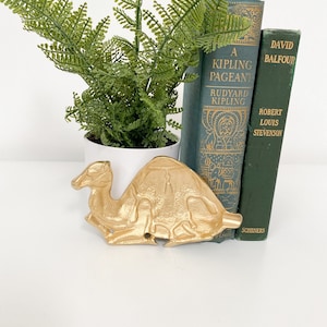 Vintage Brass Camel Ashtray, Catchall, Trinket Dish