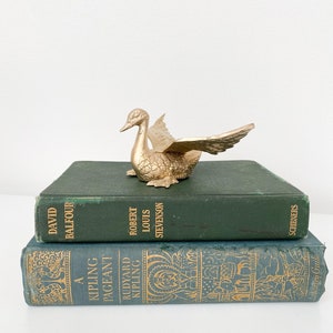Vintage Brass Duck, Flying