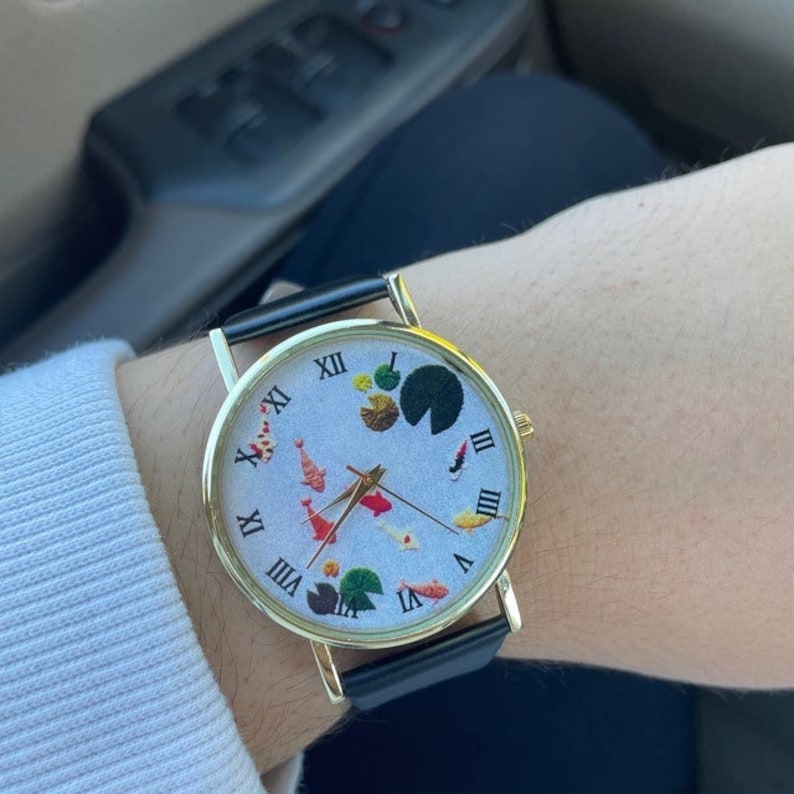 Horloge zonnestelsel, bedrukking/afbeelding NIET anglicaan, uniseks horloge, metalen horloge, gepersonaliseerd cadeau voor verjaardag, jubileum en festival afbeelding 4