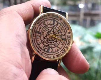Wiel van het jaar, jaarlijkse cyclus van wicca-seizoensfestivals, wicca, heidens, altaar, heks, cadeauhorloge