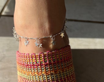 Anklet Dainty Anklet Sparkly Anklet Butterfly Jewelry Star Jewelry Gemstone Anklet Summertime Jewelry Delicate Anklet Silver Gold Anklet