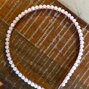 Elegantes Perlen-Stirnband - Rose Gold Haarschmuck