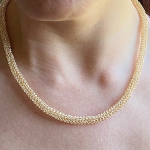 Wire Crochet Necklace 21” Elegant Necklace Silver Necklace Gold Necklace Rose Gold Necklace Crochet Jewelry Formal Necklace Delicate Necklac