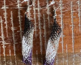 Ace-Pride Earrings Ace Pride earrings Ace Earrings Ace Jewelry Ace Earrings ace earrings Ace jewelry crochet earrings