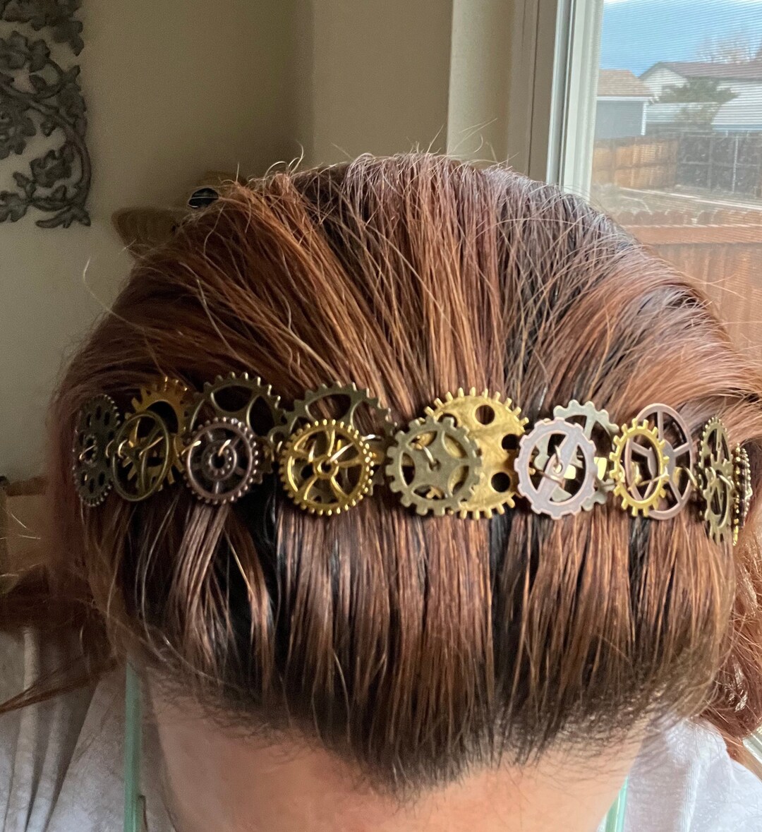 Steampunk Headband Steam Punk Hairband Gears Headband Gear Etsy