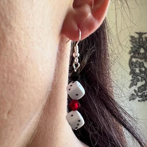 Dice Earrings Craps Earrings Gambling Jewelry Vegas Theme Casino Theme Gaming Jewelry Vegas Jewelry Casino Earrings Craps Dice Jewelry
