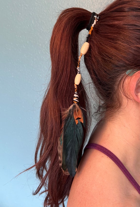 Feather Hair Clip Wooden Beads Clip Peacock Feather Rainbow Feather Hair Clip Pink Feather Hair Clip Festival Hair Feather Hair Accessory Etsy Canada