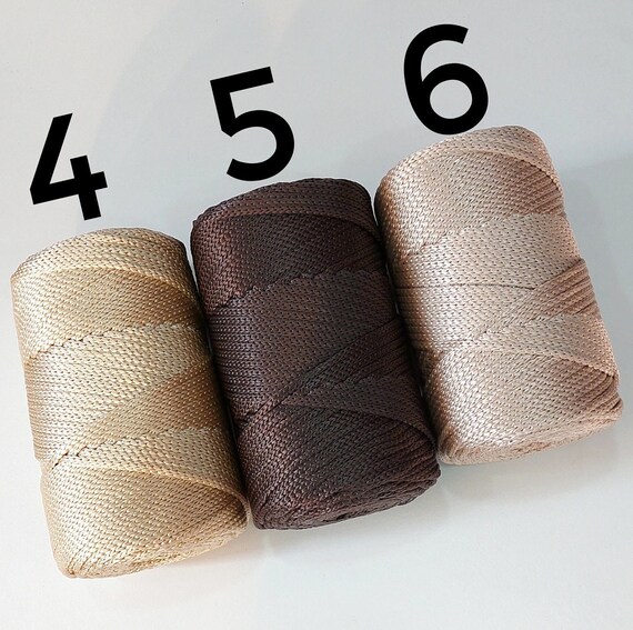 5 Mm Polyester Macrame Cord, 500gr/120mt, Pp Cord, Pp Macrame Cord, Bag  Yarn, Crochet Yarn, Polyester Cord, Macrame Yarn 