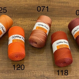 hilo de bolsa de poliéster, 2 mm, 200 gr 230 mt, hilo de macramé de poliéster, bolso de crochet, bolso de tejer, bolso de punto, bolso de punto, bolso hecho a mano,