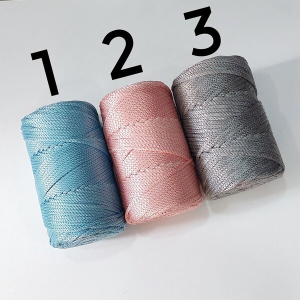 5 mm polyester macrame cord, 500gr/120mt, pp cord, pp macrame cord, bag yarn, crochet yarn, polyester cord, macrame yarn
