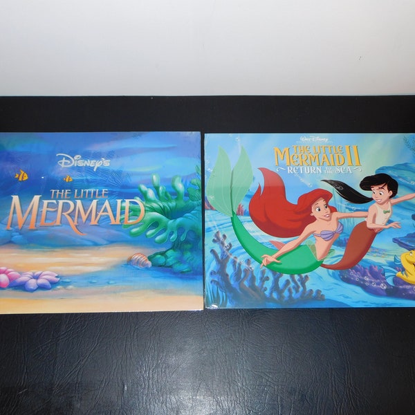 The Disney Store Little Mermaid and Little Mermaid II Lithographs 1990's pick your favorite.