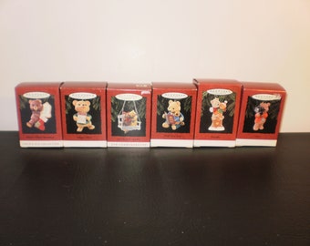 Hallmark Keepsake Bear Christmas Ornament Pick your Favorite 1990's