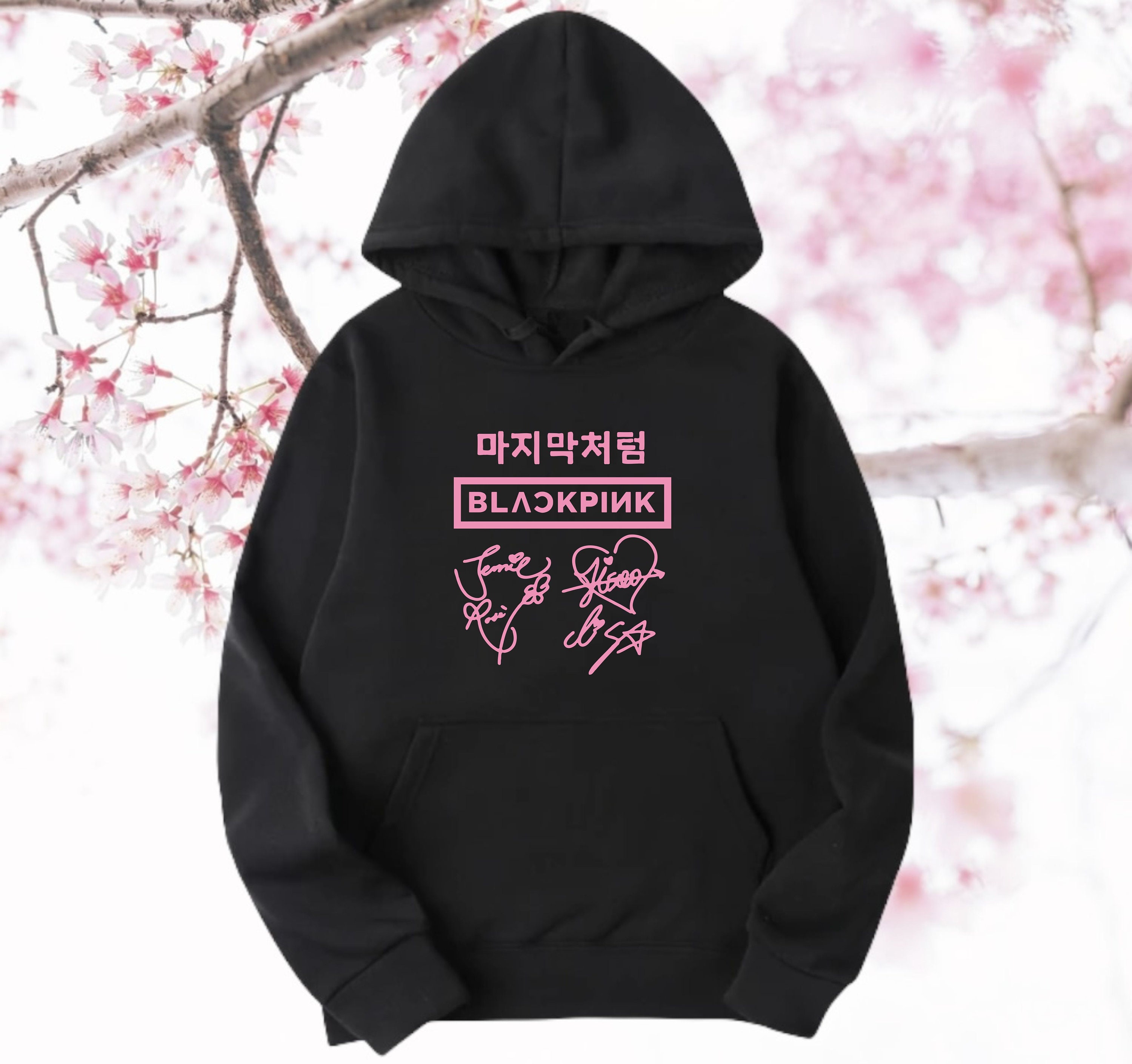 Discover Sudadera con Capucha Blackpink Tour Mundial Born Pink Concierto 2022 Vintage Unisex