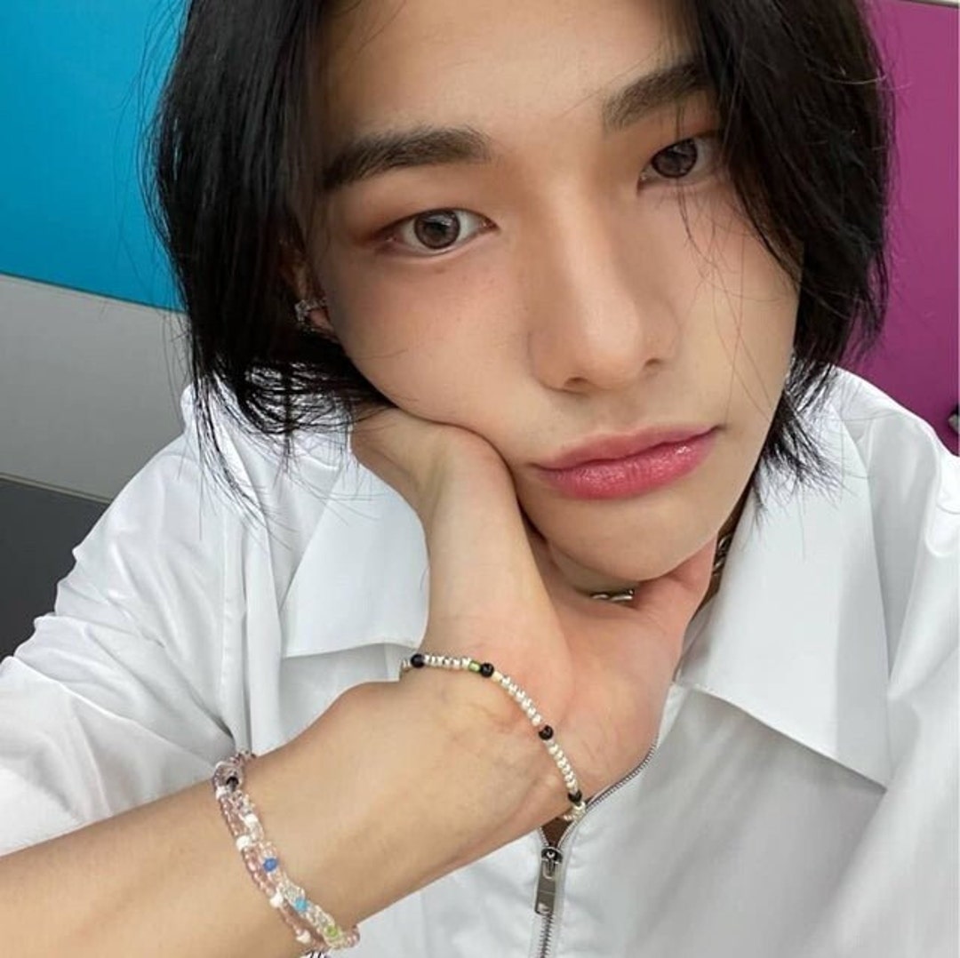 Stray Kids Hyunjın Inspired Beaded Bracelets Hwang Hyunjin - Etsy Australia