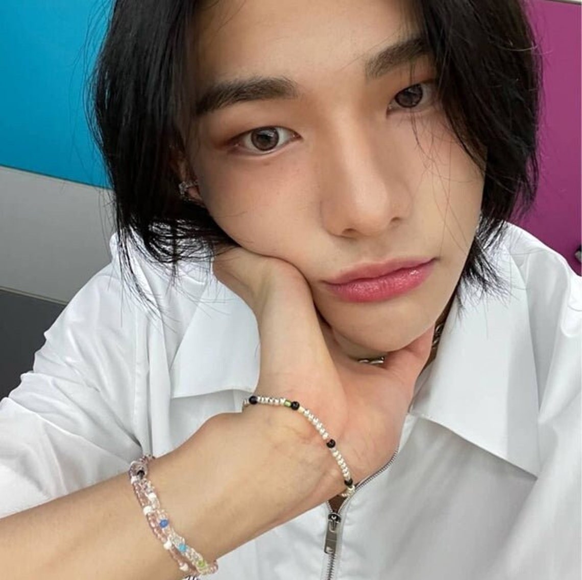 Stray Kids Hyunjın Inspired Beaded Bracelets Hwang Hyunjin - Etsy