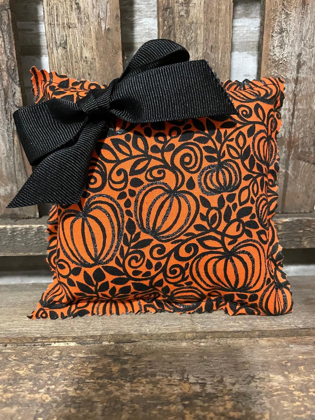 Mini Halloween Theme Pillow/halloween Decor/pumpkin/ Tiered Etsy