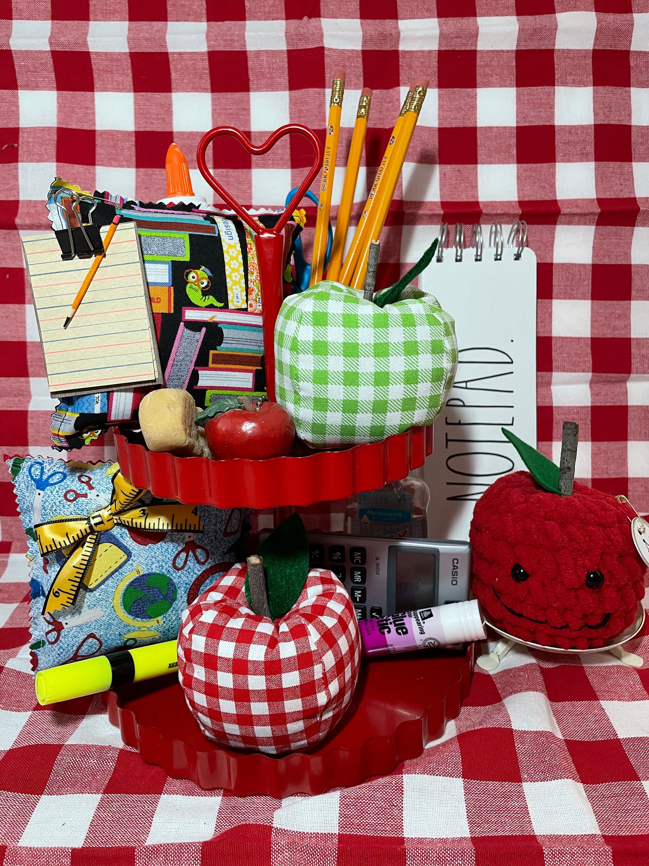 Tiered Tray School Decor/mini Tiered Tray School Pillow/bowl Etsy