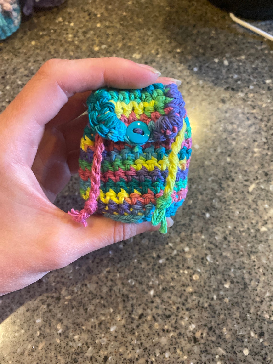 Crochet backpack keychains Etsy