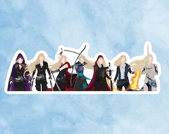 Throne of Glass Covers Sticker | tog, com, hof, qos, eos, koa, sjm, throne of glass, heir of fire, queen of shadows, kindle stickers