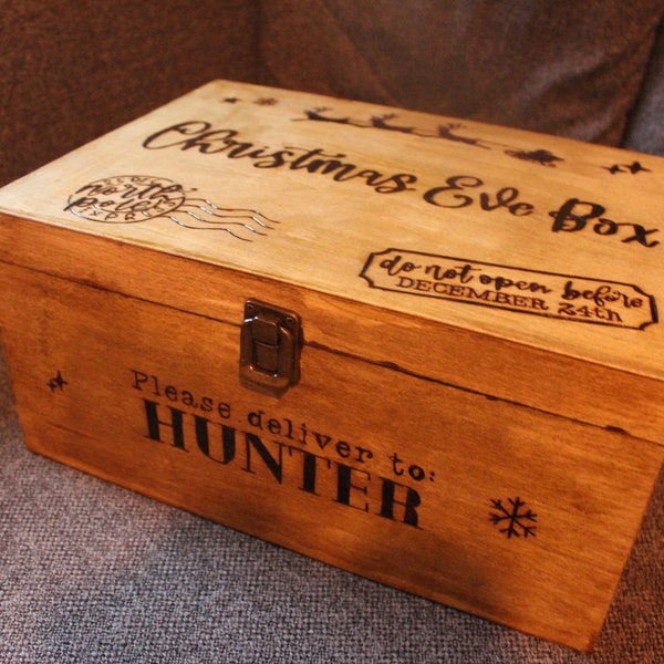 Extra Large Handburnt Christmas Eve Box