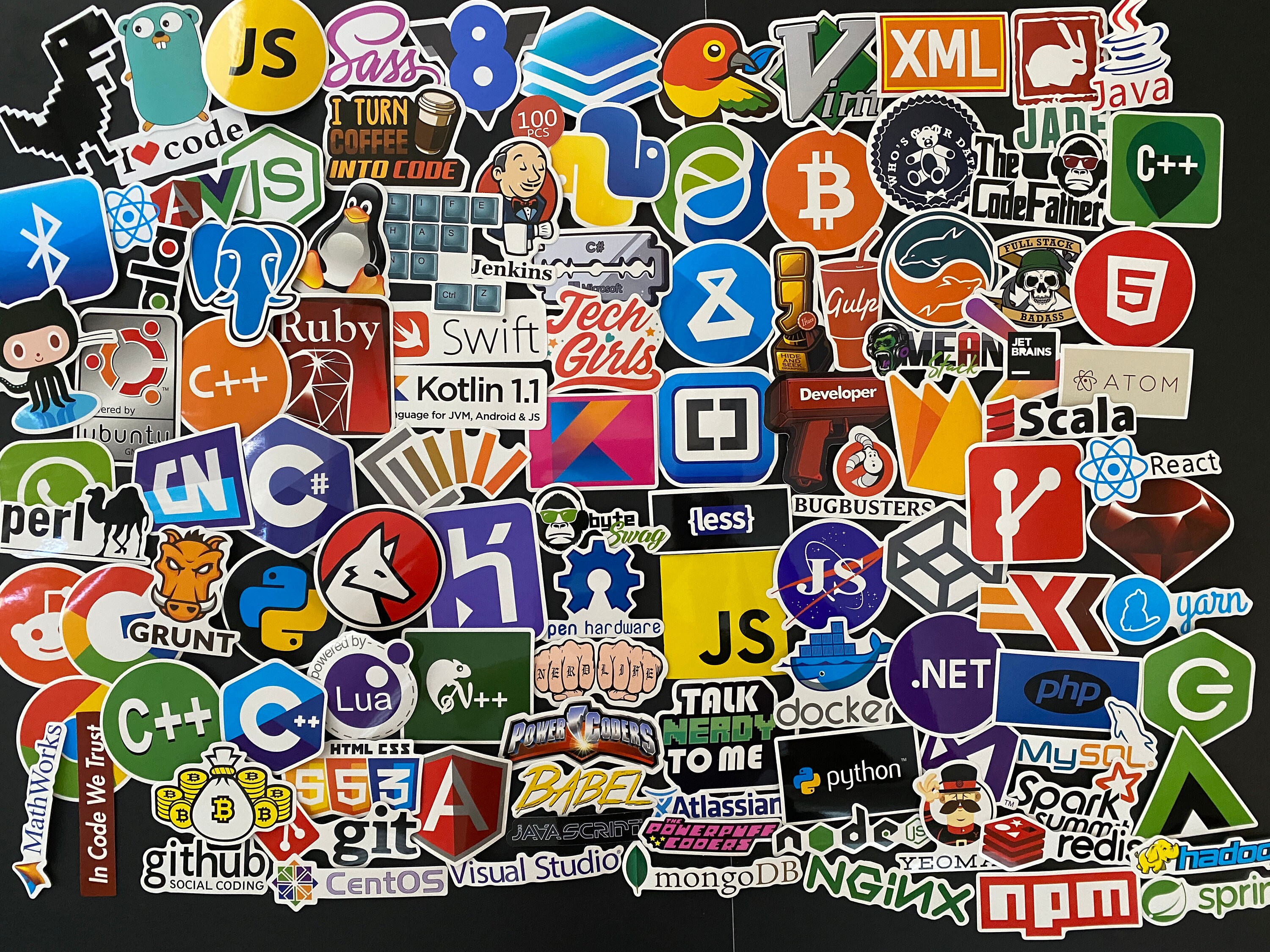 100pcs Computer Coding Programming Themed Waterproof Stickers | Etsy