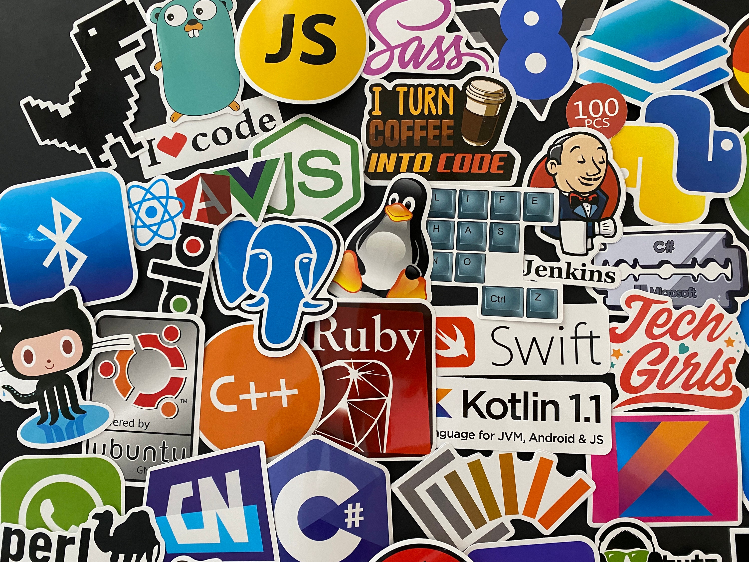 100pcs Computer Coding Programming Themed Waterproof Stickers | Etsy