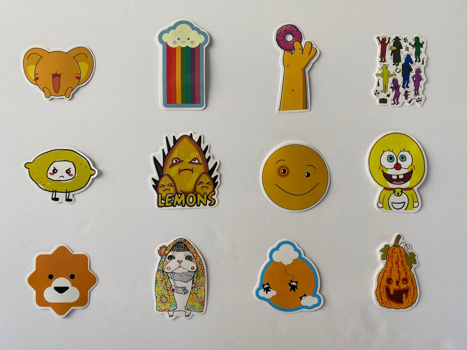 50pcs Cute Yellow Kids Themed Random Waterproof Kids Stickers | Etsy