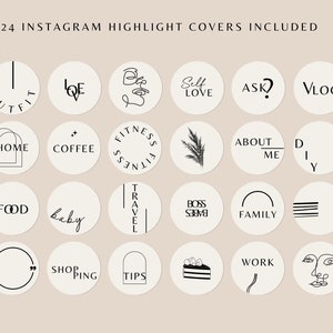 Instagram Highlight Covers Boho, Download Modern Highlight Icons ...