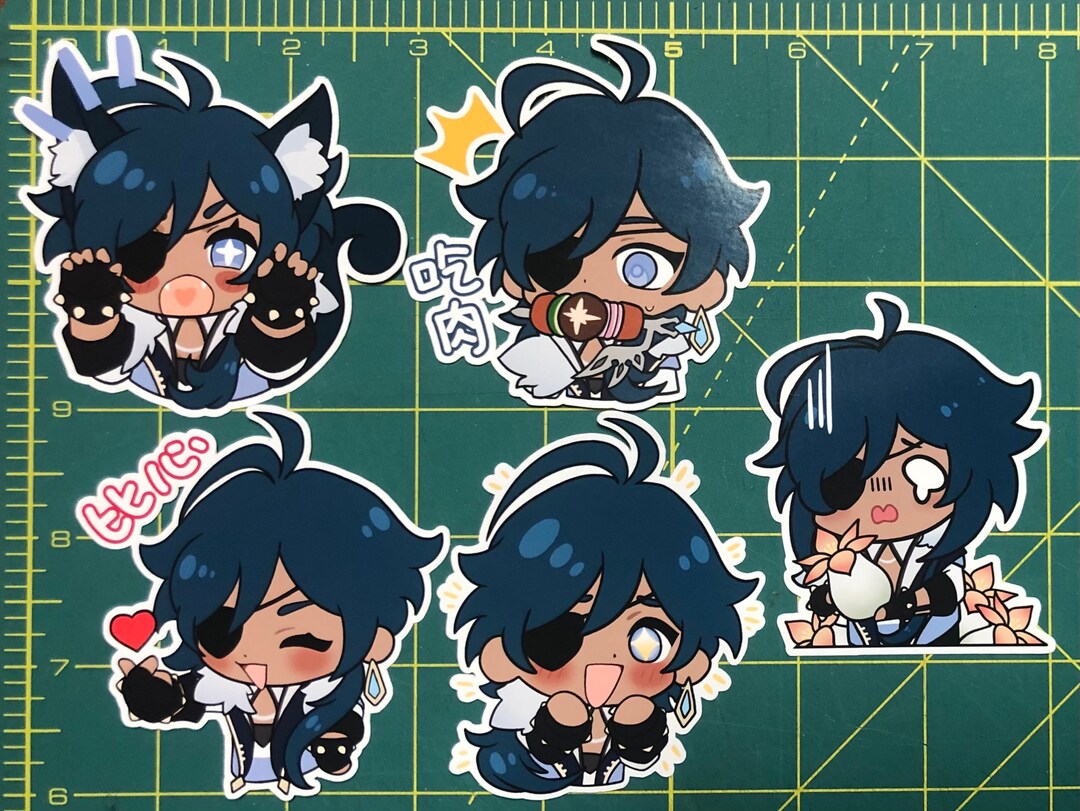 Genshin Kaeya Emote Stickers Etsy Canada(07)